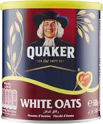 Quaker Oats tins 500g