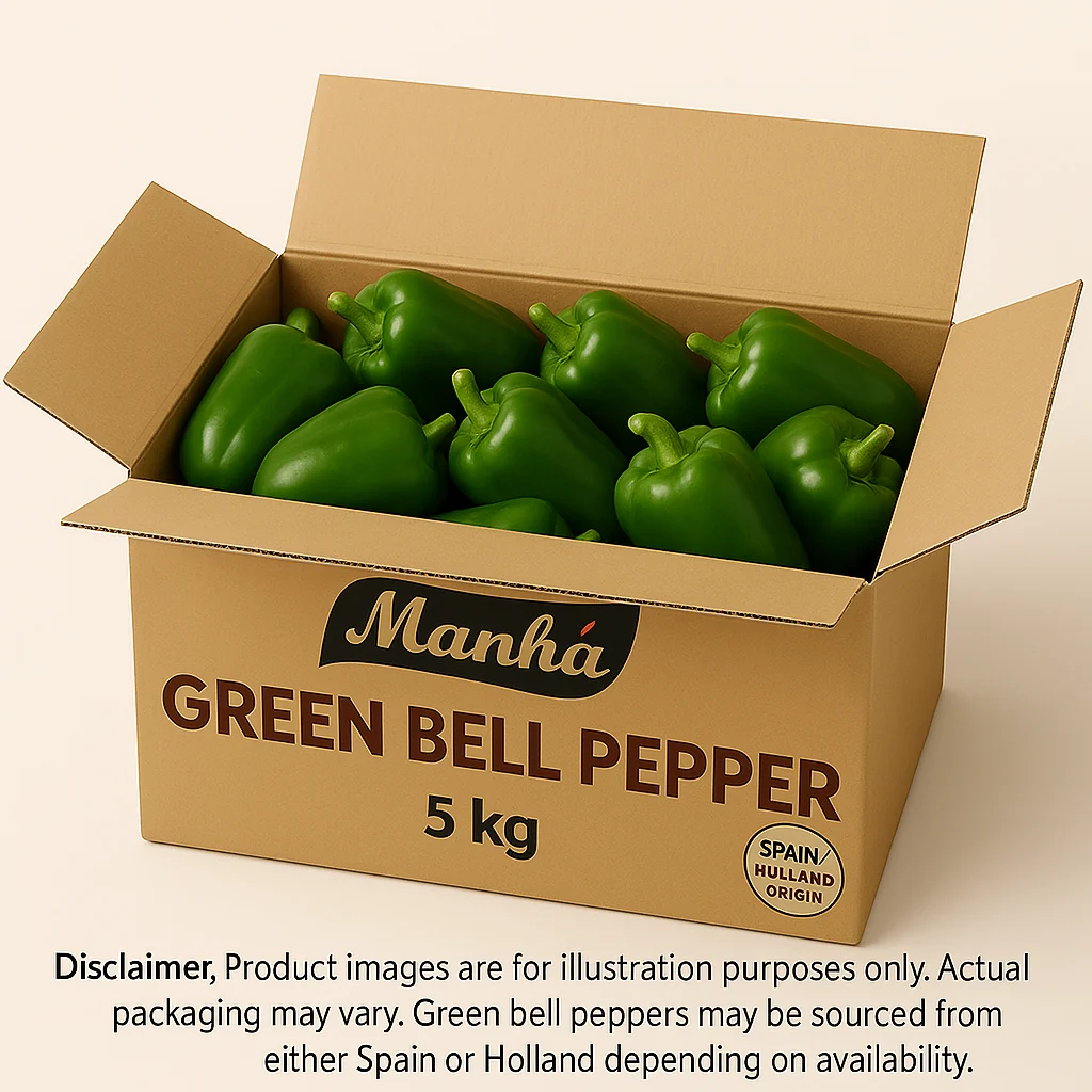 Green Bell pepper box 5kg